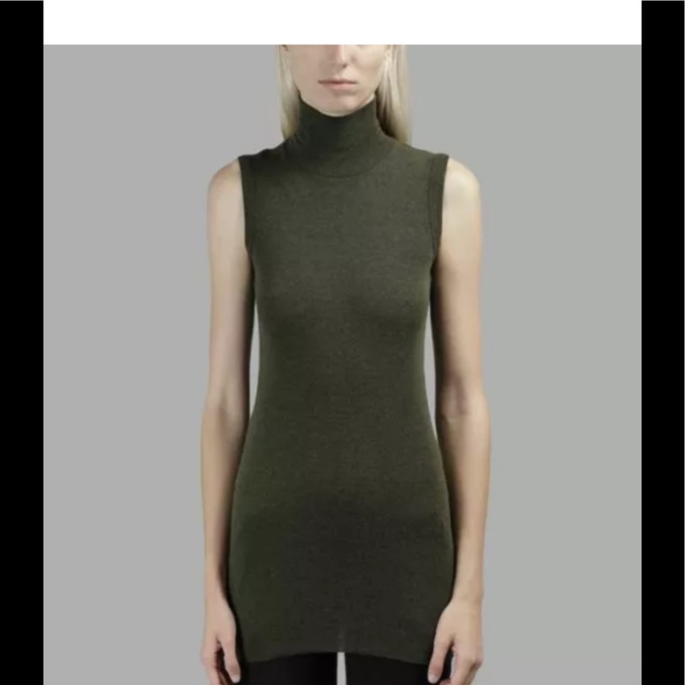 lululemon athletica Olive Green Sleeveless Turtleneck Tunic